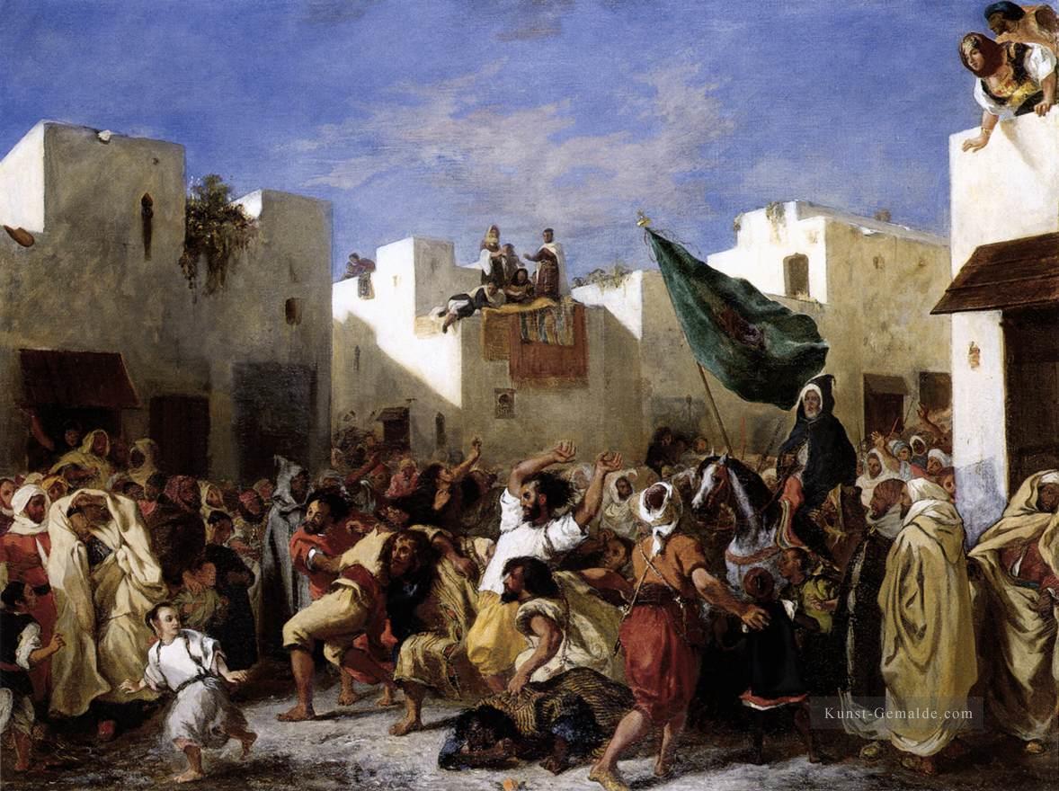 die Fanatics von Tangier romantische Eugene Delacroix Ölgemälde